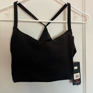 Black Studded Sports Bra